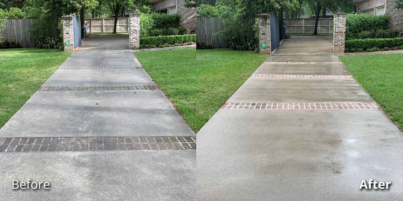 amazingly-clean-concrete-driveway-pressure-washing-results-in-katy